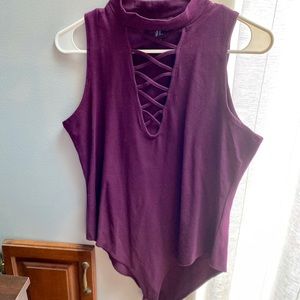 Purple bodysuit